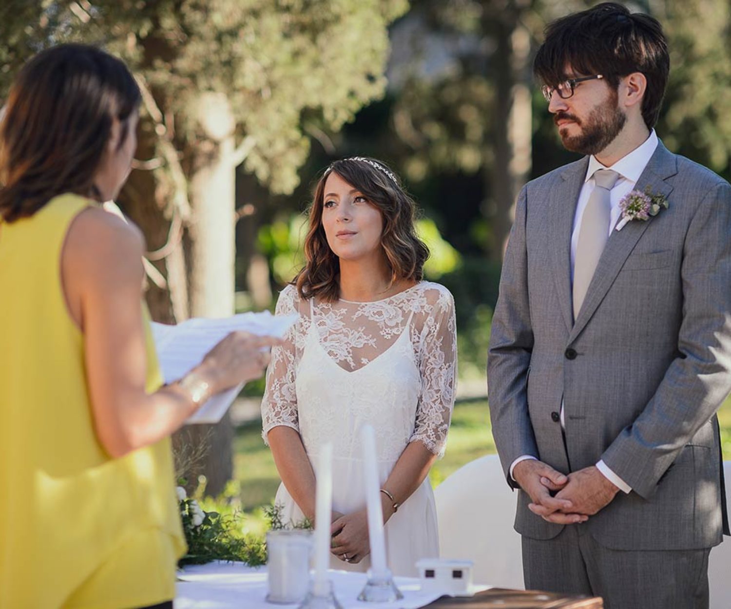 Celebrant symbolic wedding Puglia