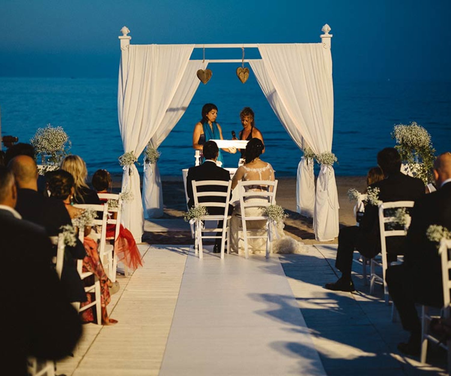 Beach ceremony in Puglia